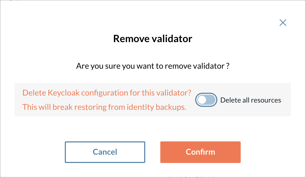 Validator Removal