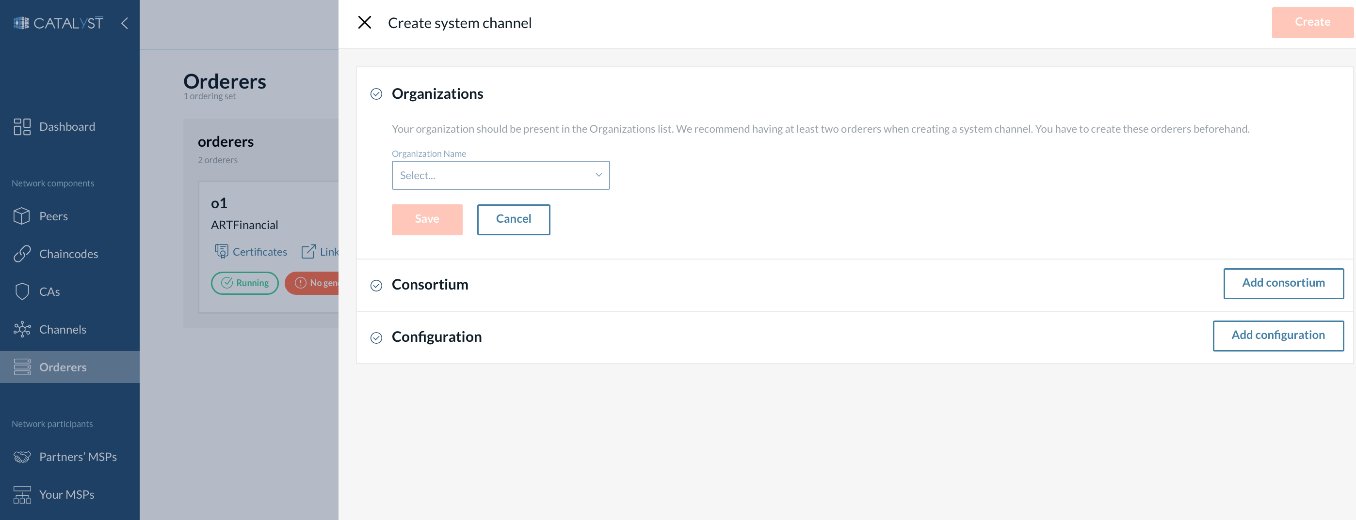 Create a system channel